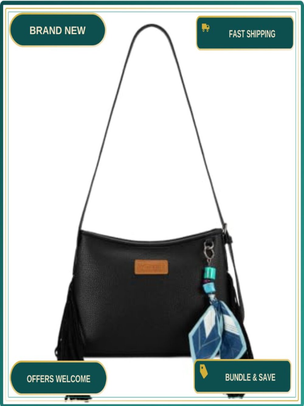 Montana West Hobo Crossbody Bag Fringe Tassel Western Purse